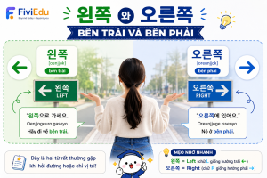 왼쪽 và 오른쪽 – Bên trái và bên phải