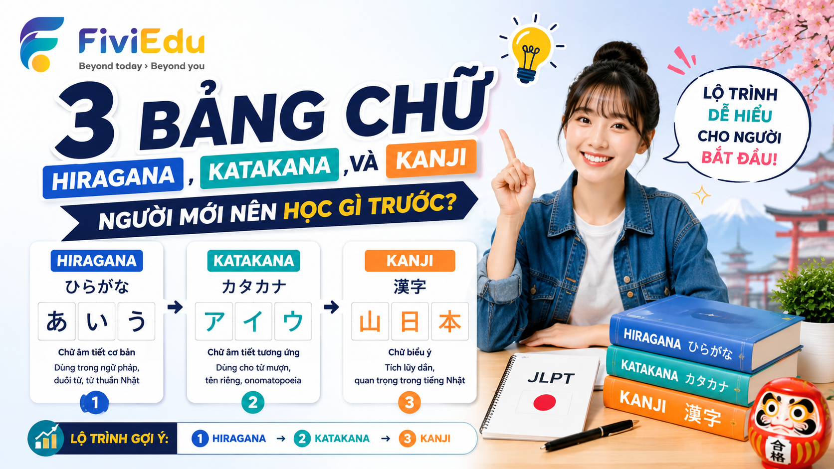 Hiragana Katakana và Kanji